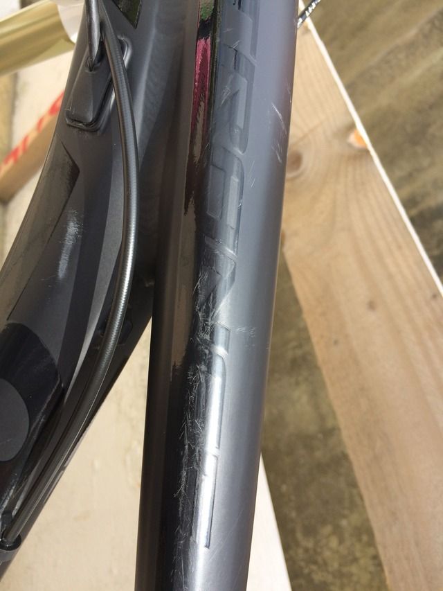 Frame scratches, repair before Heli tape? Singletrack World Magazine